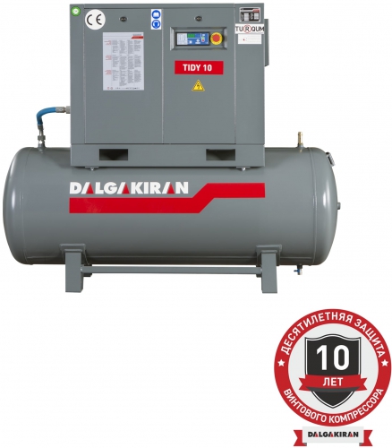 Винтовой компрессор Dalgakiran Tidy 15 500L